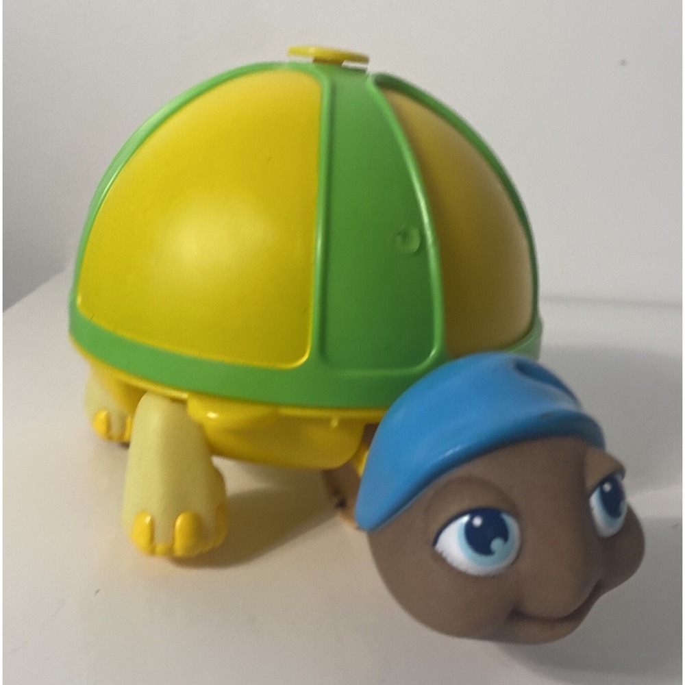 Vintage Glo glow worm friend turtle pull along 1985 Hasbro